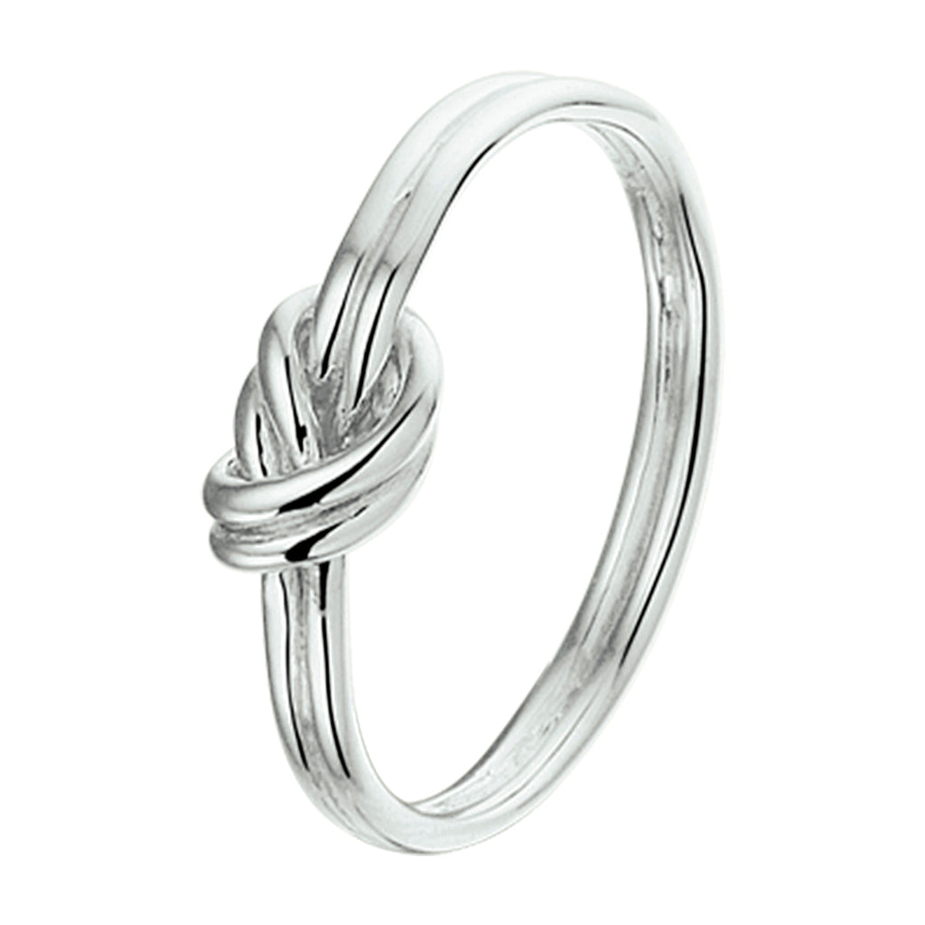 Ringknopf Silber rhodiniert