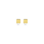 Ohrstecker quadratisch 3,5 mm 14K Gelbgold