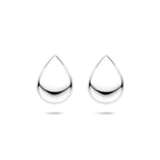 Ohrstecker Tropfen 18,5 mm rhodiniert Sterlingsilber