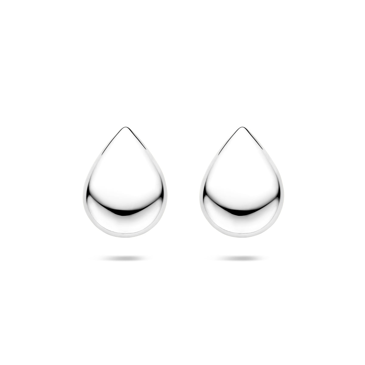 Ohrstecker Tropfen 18,5 mm rhodiniert Sterlingsilber