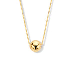 Halskette Kugel 40 + 1,5 cm 14K Gelbgold