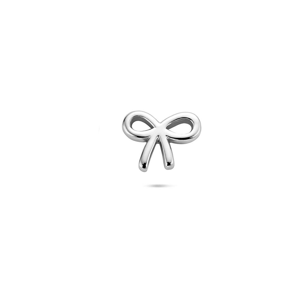 flat back piercing strik 6,5 mm zilver gerhodineerd
