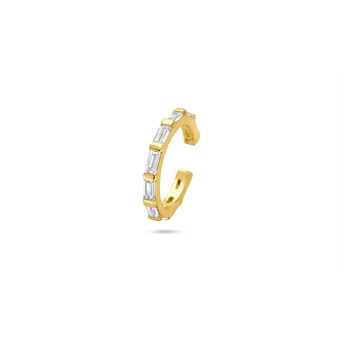 ear cuff 14,5 mm 1 micron zilver verguld (geel)