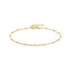 Armband Kugeln 1,3 mm 16 + 2 cm 14K Gelbgold