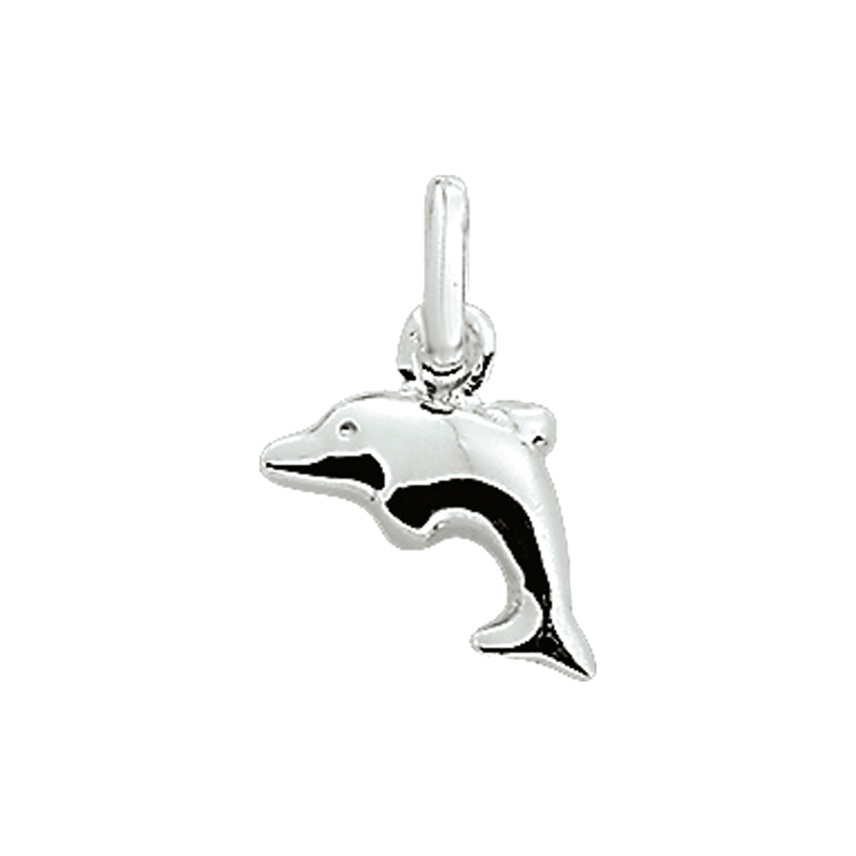 Anhänger Delphin silber weiß