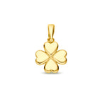 hanger klavertje 10 mm 14K geelgoud