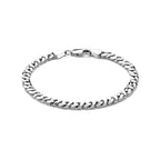 Armband Gourmet 5,2 mm rhodiniertes Silber