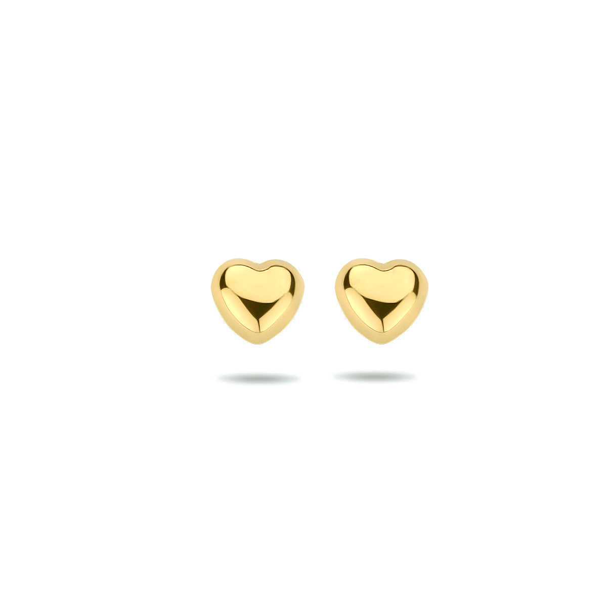 Ohrstecker Herz 14K Gelbgold