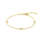9k armband 16,5 - 17,5 - 18,5 cm 9K geel