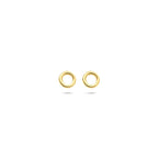 oorknoppen rondje 4 mm 14K geelgoud