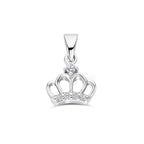 hanger kroon zirkonia zilver gerhodineerd