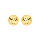 Ohrstecker 14,5 mm 1 Mikron versilbert (gelb)
