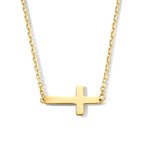 collier kruis 40 - 42 - 44 cm 14K geelgoud