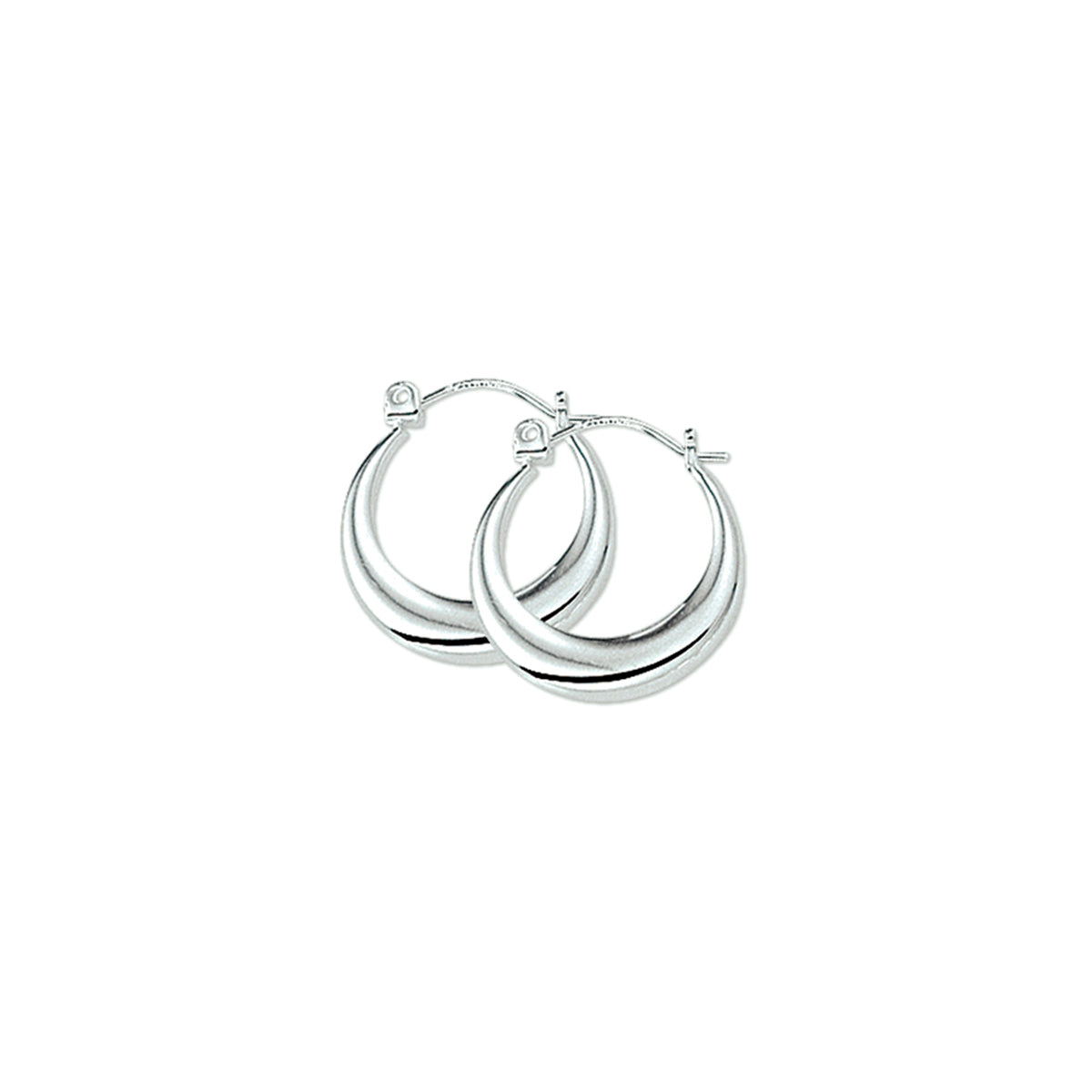 oorringen zilver gerhodineerd