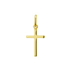 hanger kruis 3 micron zilver verguld (geel)