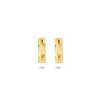 Ohrstecker, diamantiertes 14K Gelbgold