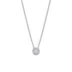 collier zirkonia 41 - 43 - 45 cm zilver gerhodineerd