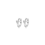 klapoorringen zirkonia hartjes 10 mm zilver gerhodineerd