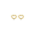 Ohrstecker Herz 14K Gelbgold