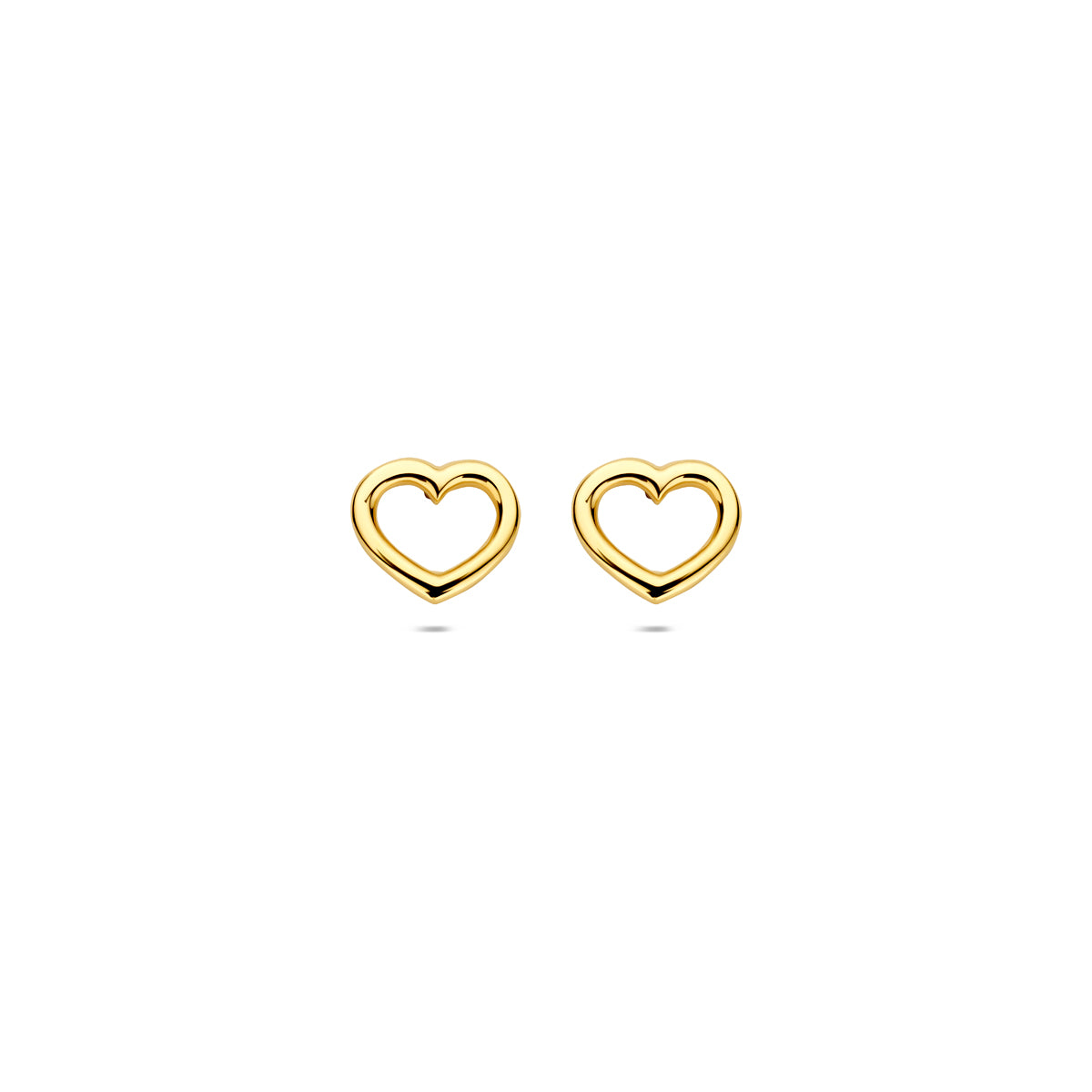 Ohrstecker Herz 14K Gelbgold