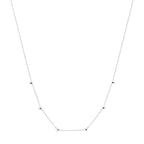 Halskette Herzchen 41 - 43 - 45 cm rhodiniertes Silber