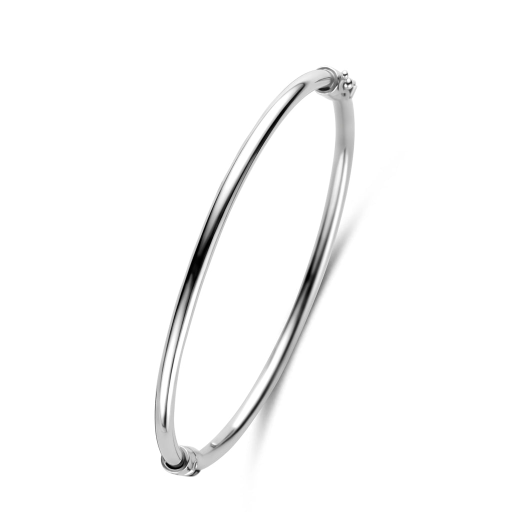 Armreif 3 mm 60 mm Silber rhodiniert