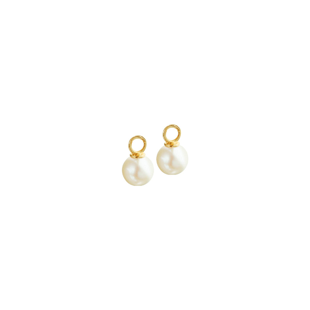 Ohrring-Anhänger Perle 14K Gelbgold