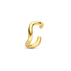 ear cuff 12 mm 1 micron zilver verguld (geel)