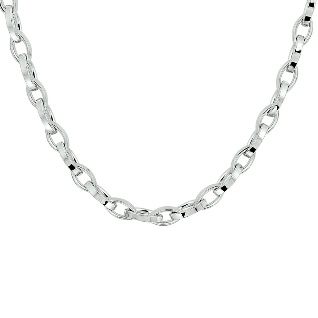 Halskette Anker 5,2 mm 45 cm Silber rhodiniert