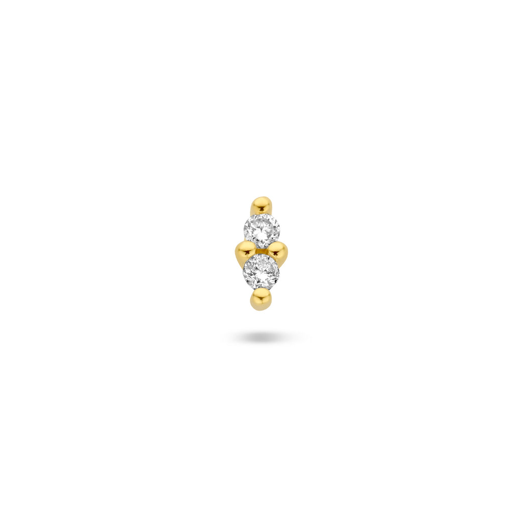 Ohrstecker Diamant 0,02 ct h p1 pro Stück 14K Gelbgold