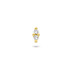 Ohrstecker Diamant 0,02 ct h p1 pro Stück 14K Gelbgold