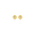 Ohrstecker Zirkonia 4,5 mm 14K Gelbgold