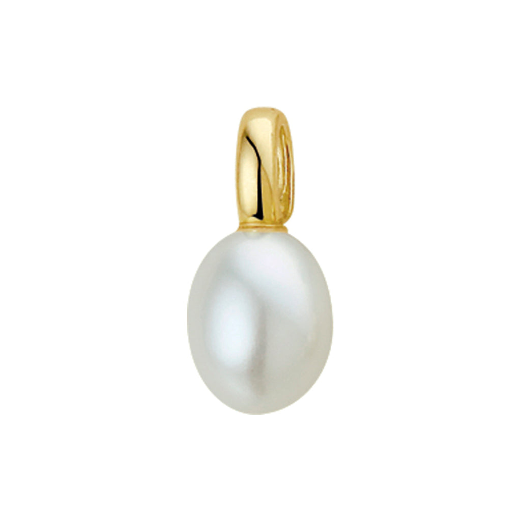hanger parel 9 x 11 mm 14K geelgoud