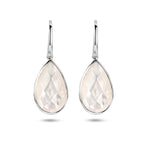 oorhangers parelmoer franse haak zilver gerhodineerd