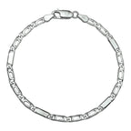 Armband Falkenauge 2,9 mm 18 cm silberweiß