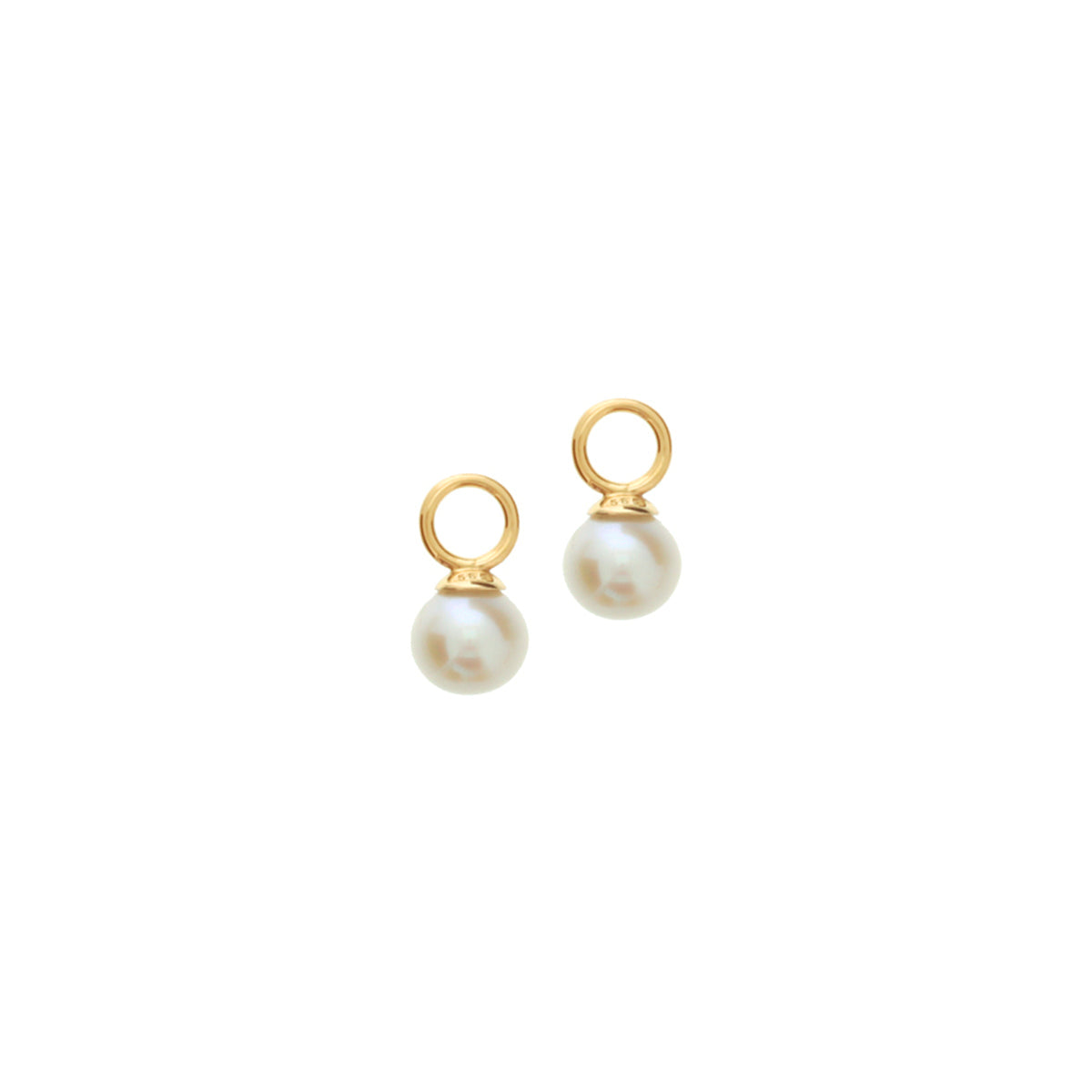 Ohrringanhänger Perle 14K Gelbgold