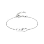 Armband Herz 16 + 3 cm Silber rhodiniert