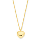 collier hart 1,5 mm 40 + 5 cm 3 micron zilver verguld (geel)