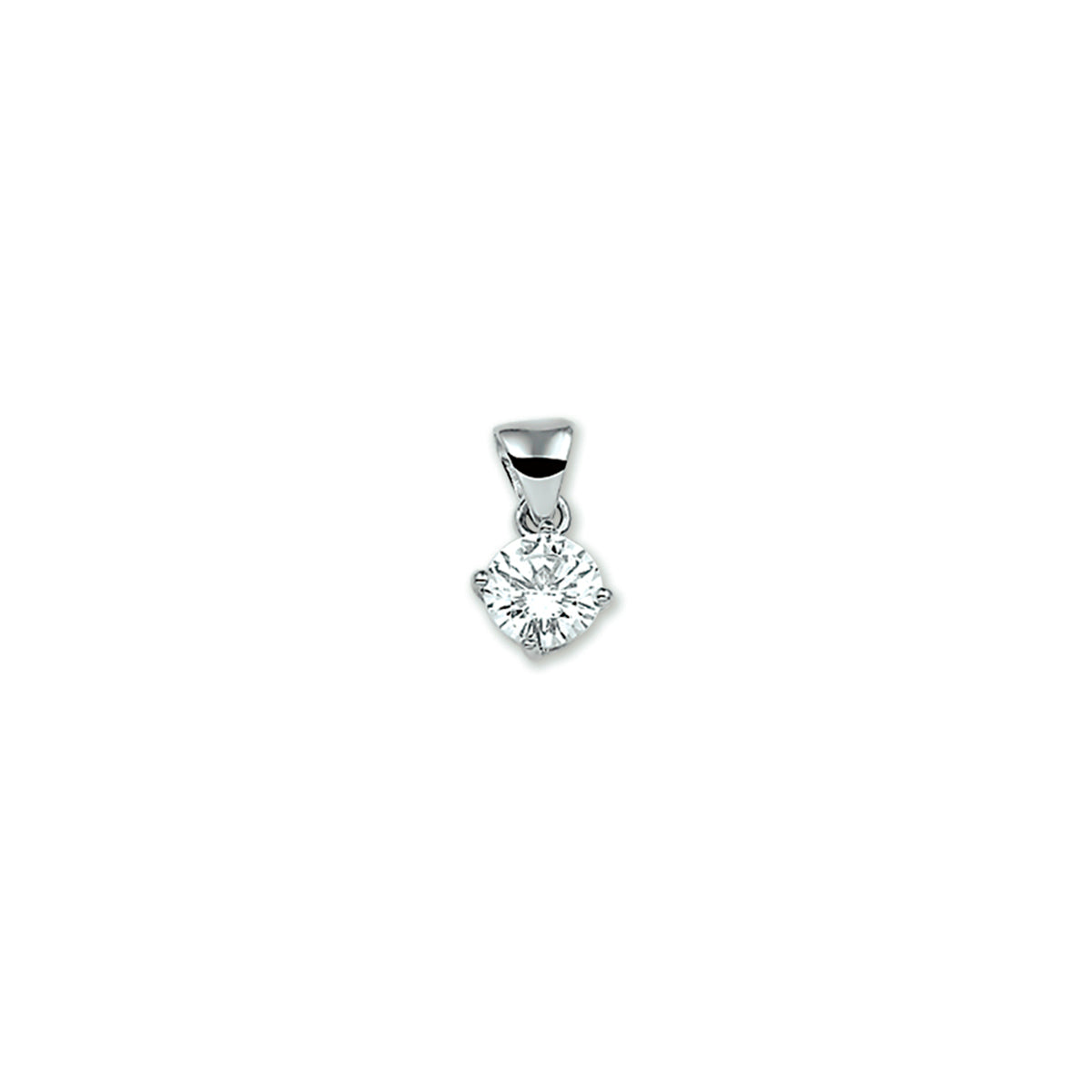 hanger zirkonia zilver gerhodineerd