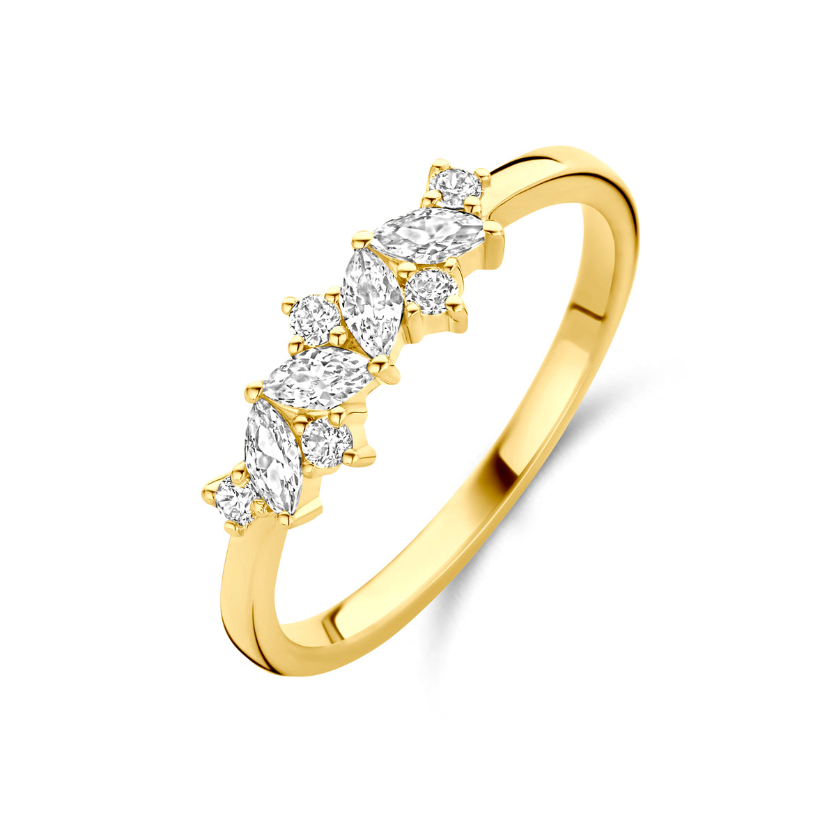 Ring Zirkonia 14K Gelbgold