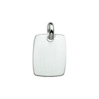 graveerhanger poli/mat zilver wit