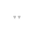 oorknoppen hartje zirkonia 3,5 mm zilver gerhodineerd