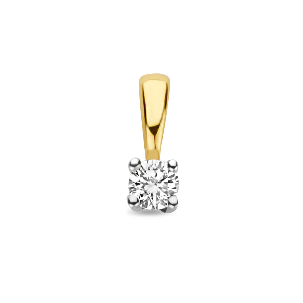 Anhänger Diamant H SI 14K Bicolor Gold Gelb/Weiß
