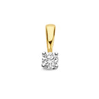 Anhänger Diamant H SI 14K Bicolor Gold Gelb/Weiß