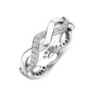 Ring Zirkonia Silber rhodiniert