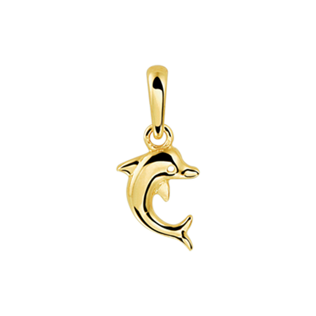 Anhänger Delphin 14K Gelbgold