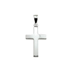 hanger kruis 21 mm zilver wit