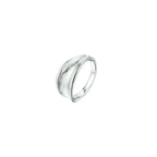 ring gescratcht zilver gerhodineerd