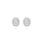 Ohrstecker Zirkonia 10 mm Silber rhodiniert