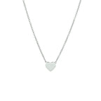 Halskette Herz 41 + 5 cm Silber rhodiniert
